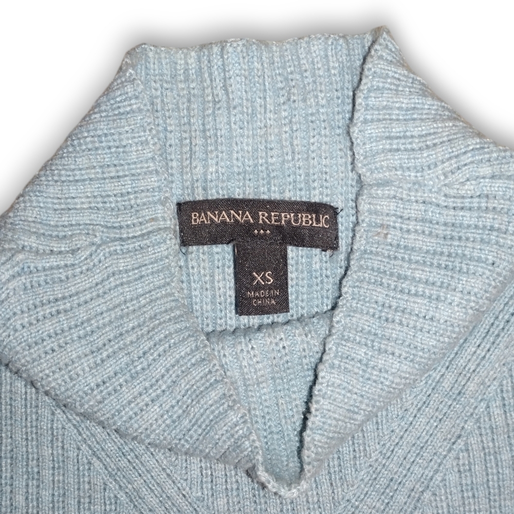 Banana Republic Light Green Mock Turtleneck Sweater | Size XS - Picture 8 of 11